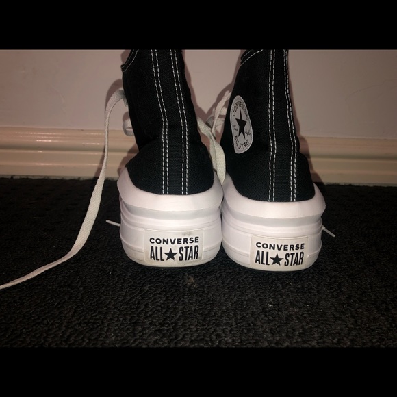 platform black and white converse - Picture 4 of 4